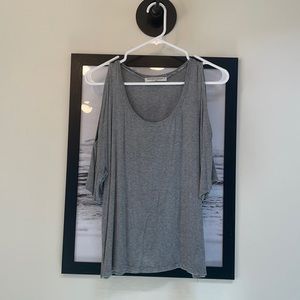 Open shoulder flowy top